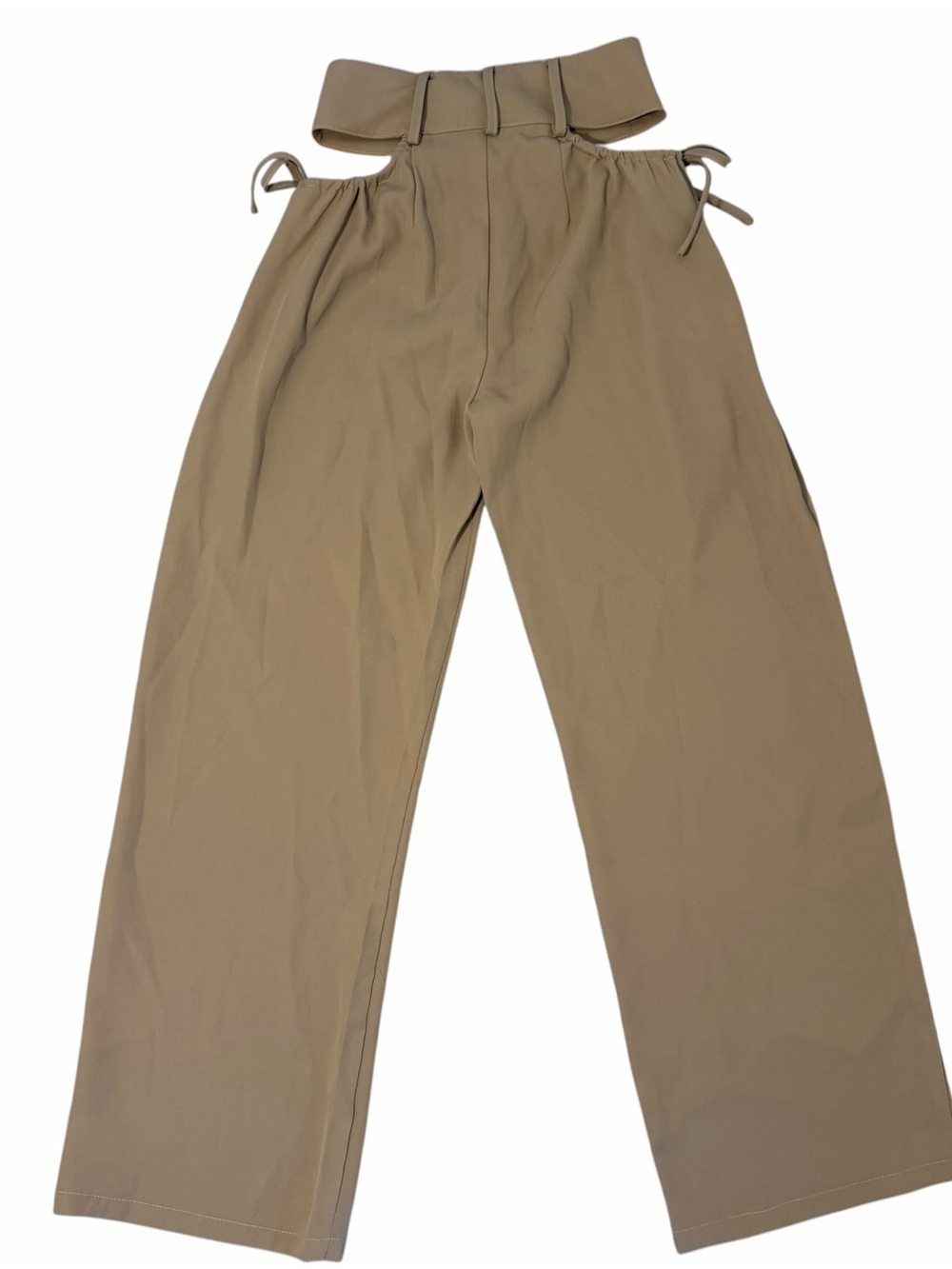 superdown Benny Cut Out Wide Leg Pants Khaki XXS REVOLVE - Picture 2 of 6